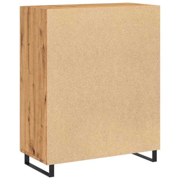 vidaXL Skjenk artisan eik 69,5x34x90 cm konstruert tre