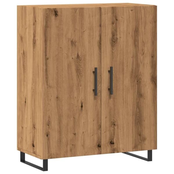 vidaXL Skjenk artisan eik 69,5x34x90 cm konstruert tre