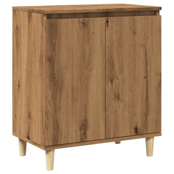 vidaXL skænk 60x35x70 cm konstrueret træ egetræsfarve
