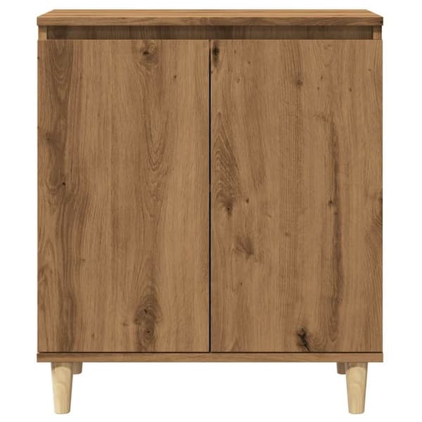 vidaXL skænk 60x35x70 cm konstrueret træ egetræsfarve