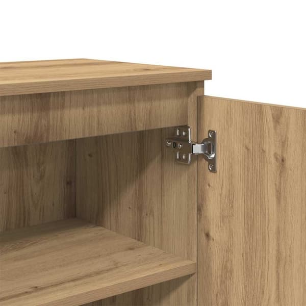 vidaXL Skjenk artisan eik 60x35x70 cm konstruert tre