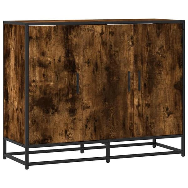 vidaXL senkki savustettu tammi 94x35x76 cm tekninen puu