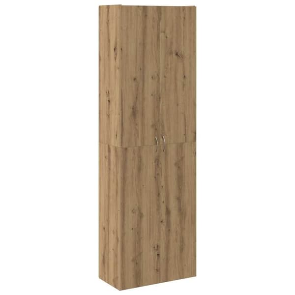 vidaXL Highboard artisan eik 60x32x190 cm konstruert tre