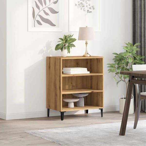 vidaXL Senkki käsityöläinen tammi 57x35x75 cm tekninen puu