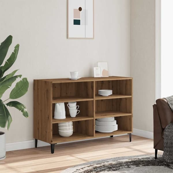 vidaXL skænk 103,5x35x70 cm konstrueret træ kunsteg