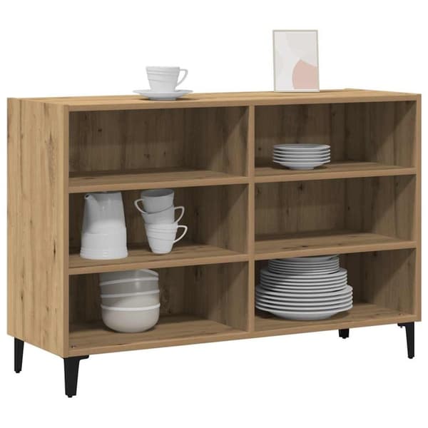 vidaXL Skjenk artisan eik 103,5x35x70 cm konstruert tre