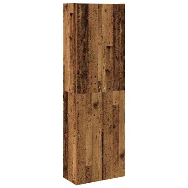 vidaXL skab 60x32x190 cm konstrueret træ gammelt træ-look