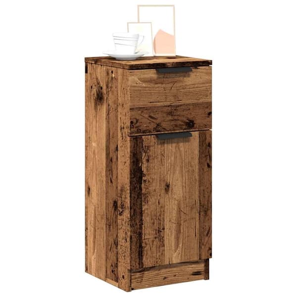 vidaXL Senkit 2 kpl vanhaa puuta 30x30x70 cm tekninen puu