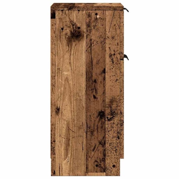 vidaXL Senkit 2 kpl vanhaa puuta 30x30x70 cm tekninen puu