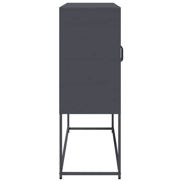 vidaXL Skjenk antrasitt 100,5x39x107 cm kaldvalset stål
