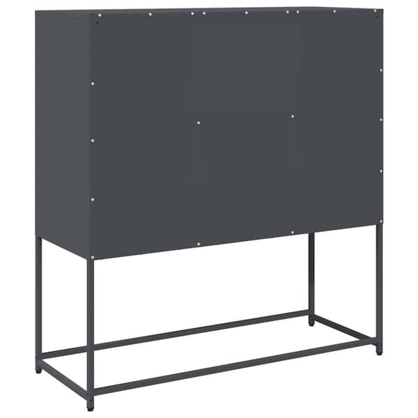 vidaXL Skjenk antrasitt 100,5x39x107 cm kaldvalset stål