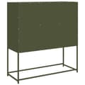 Miniatyrbilde 9 av 11: vidaXL Skjenk olivengrønn 100,5x39x107 cm kaldvalset stål
