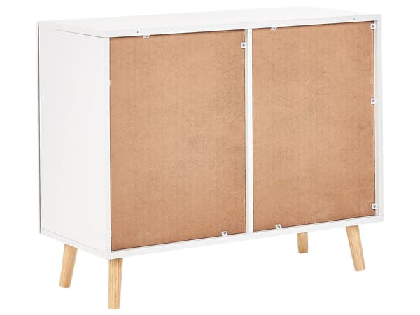 Skänk Vit MDF Tallben Med Moln Motiv Förvaring Barnrum