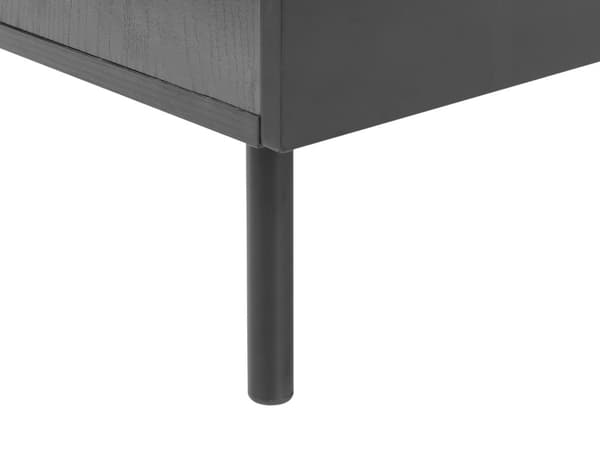 Byrå 6 Lådor Svart Spånskiva MDF Modern Förvaringsenhet Vardagsrum Sovrum