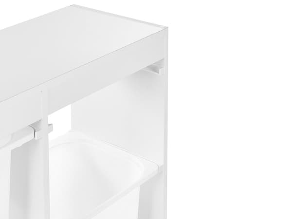 Hylle med 6 Skuffer Hvit Sponplate Plast Unikt Barnerom Moderne Design