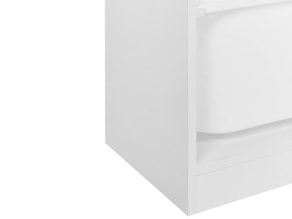 Hylle med 6 Skuffer Hvit Sponplate Plast Unikt Barnerom Moderne Design