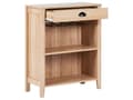 Miniatyrbilde 4 av 9: Skjenk Lyst tre Sponplate 1 skuff 2 hyller Glassholder Tradisjonell og elegant stil Stue Oppbevaring