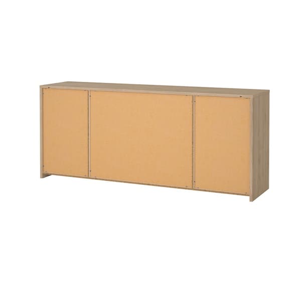 Next skänk 4 dörrar, 1 låda ek-dekor, vit högblanka.
