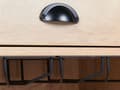 Miniatyrbillede 8 af 9: Skænk Lyst træ Spånplade 1 skuffe 2 hylder Glasholder Traditionel og elegant stil Stue Opbevaring