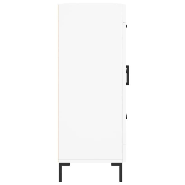 Skåp vit 69,5x34x90 cm konstruerat trä