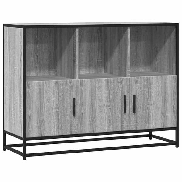 vidaXL Skjenk grå sonoma 100x35x76 cm konstruert tre