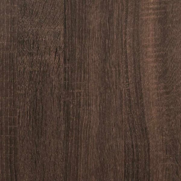 vidaXL Skjenk brun eik 35,5x35x76 cm konstruert tre og metall