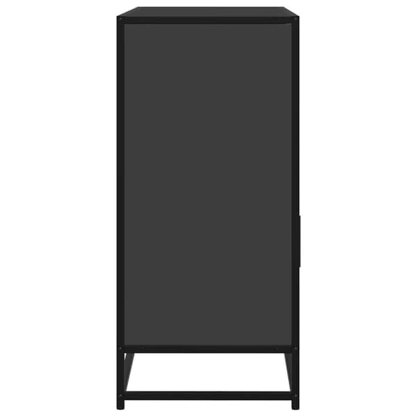 vidaXL Skjenk svart 100x35x76 cm konstruert tre