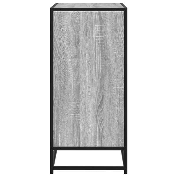 vidaXL Skänk grå sonoma 68x35x76 cm konstruerat trä och metall