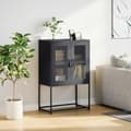 Miniatyrbilde 4 av 11: vidaXL Highboard Antrasitt 68x39x107 cm Stål