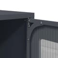 Miniatyrbilde 11 av 11: vidaXL Highboard Antrasitt 68x39x107 cm Stål
