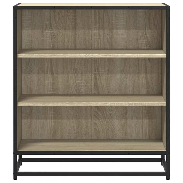 vidaXL skab 68x35x76 cm konstrueret træ og metal sonoma-eg