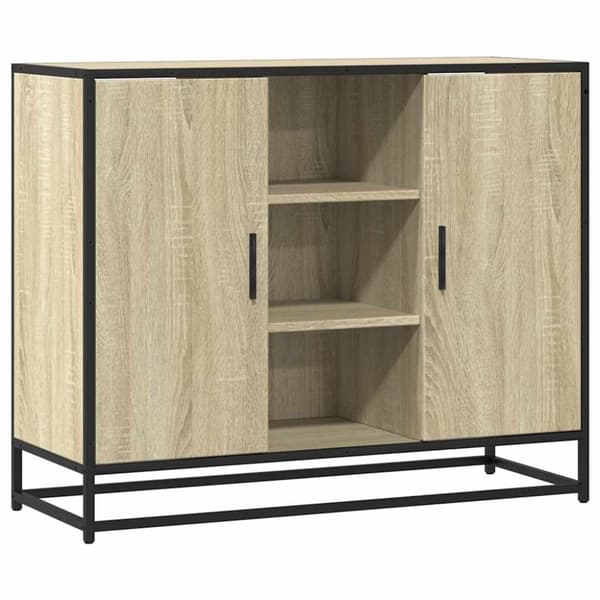 vidaXL Senkki Sonoma tammi 92x35x76 cm tekninen puu