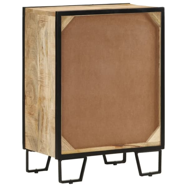 vidaXL Skjenk med 2 skuffer 53x31x72 cm heltre mango og jern