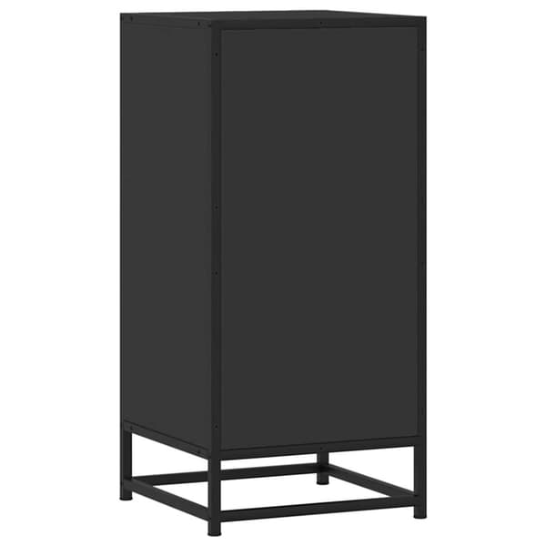vidaXL Skänk svart 35,5x35x76 cm konstruerat trä och metall