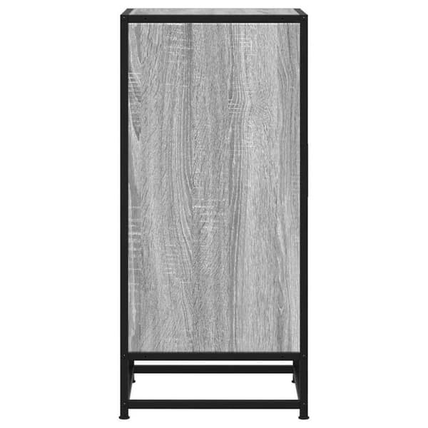 vidaXL Skänk grå sonoma 35,5x35x76 cm konstruerat trä och metall