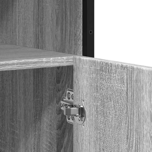 vidaXL Senkki Harmaa Sonoma 100x35x76 cm Engineered Wood