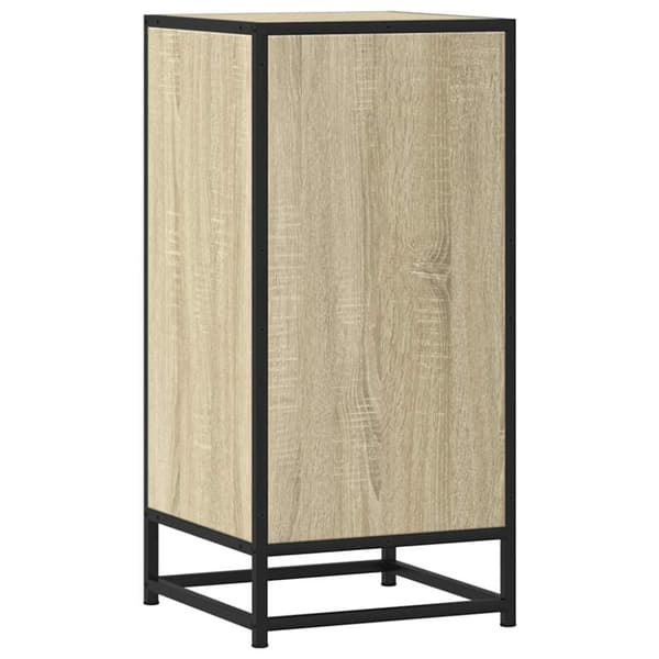 vidaXL Senkki Sonoma tammi 35,5x35x76 cm tekninen puu ja metalli