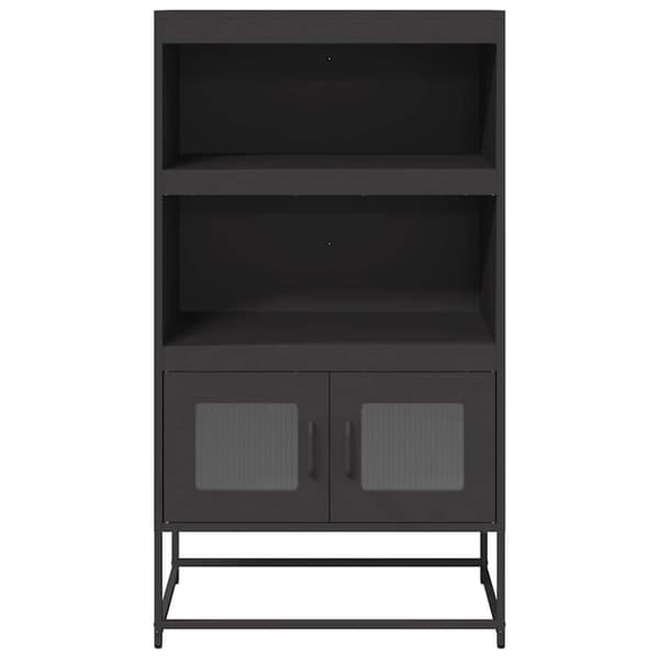 vidaXL højskab 68x39x123 cm stål sort
