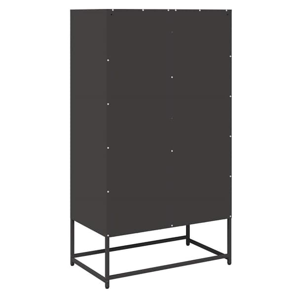 vidaXL højskab 68x39x123 cm stål sort