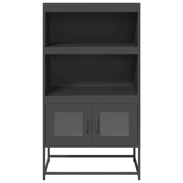 vidaXL Highboard Antrasiitti 68x39x123 cm terästä