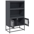 Pikkukuva 7 / 11: vidaXL Highboard Antrasiitti 68x39x123 cm terästä
