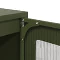 Miniatyrbilde 11 av 11: vidaXL Highboard olivengrønn 68x39x111,5 cm stål