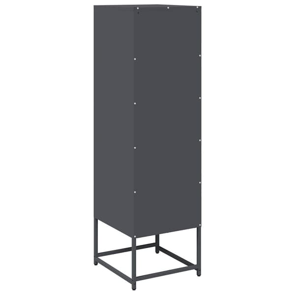 vidaXL Highboard Antrasitt 36x39x123 cm Kaldvalset stål