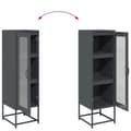 Miniatyrbilde 11 av 11: vidaXL Highboard Antrasitt 36x39x123 cm Kaldvalset stål