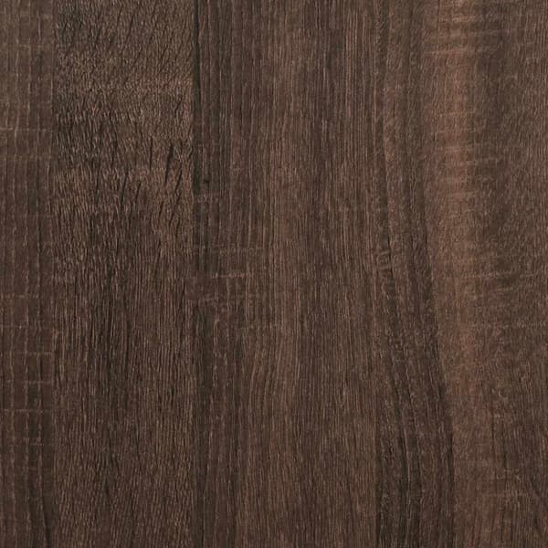 vidaXL skab 35,5x35x76 cm konstrueret træ og metal brun egetræsfarve