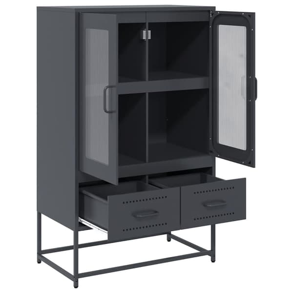 vidaXL Kaappi antrasiitti 68x39x111,5 cm teräs