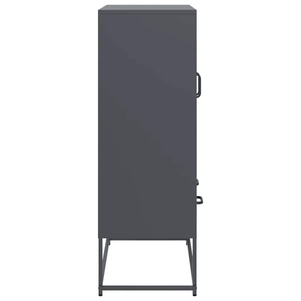 vidaXL Kaappi antrasiitti 68x39x111,5 cm teräs