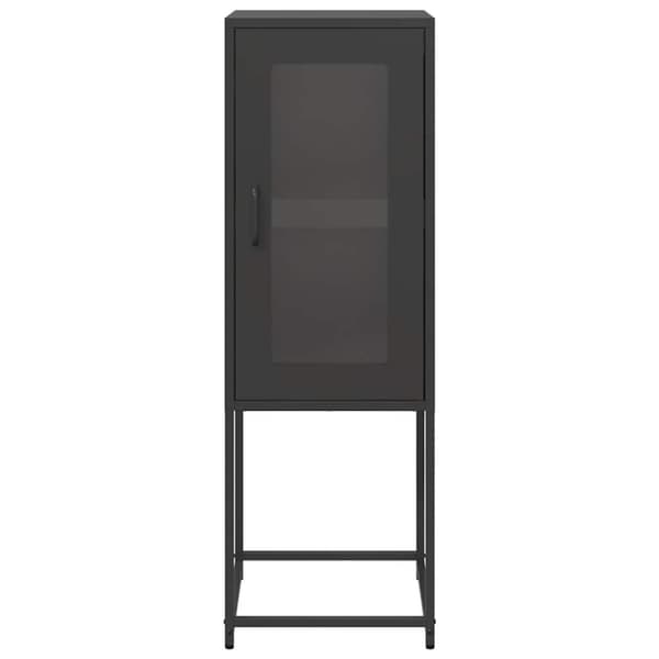 vidaXL Senkki Musta 36x39x107 cm Kylmävalssattu teräs