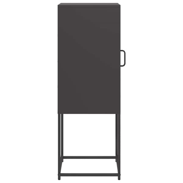 vidaXL Skjenk Sort 36x39x107 cm Kaldvalset Stål
