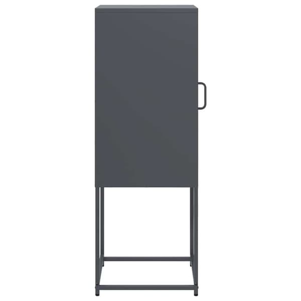 vidaXL Skjenk Antrasitt 36x39x107 cm Kaldvalset Stål
